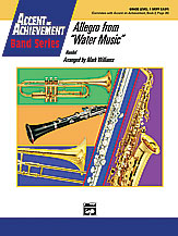 Allegro from water Music Concert Band sheet music cover Thumbnail